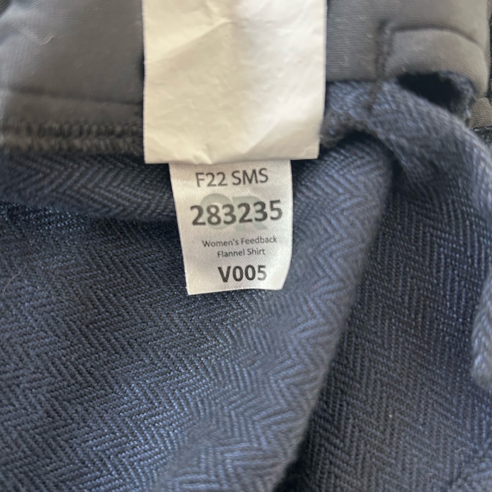 Outdoor Research Feedback Flannel Women's Shirt Blue Medium - Picture 5 of 5